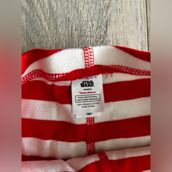 Hanna Andersson Kids Baby Yoda Christmas Long John Pajamas - Size 10 - Picture 6 of 8